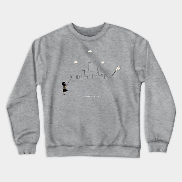 Manchester Skyline Crewneck Sweatshirt by Kein Design